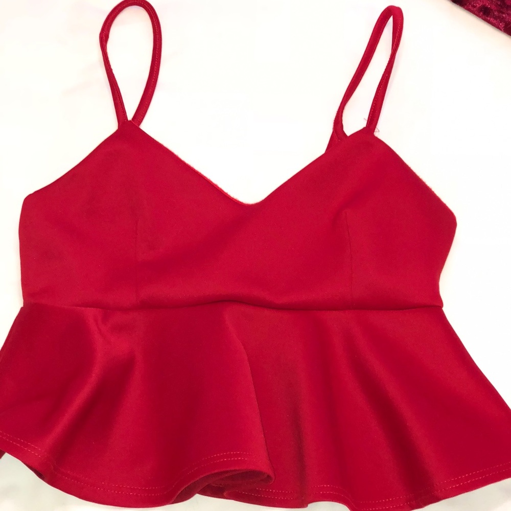 Fabulous Red Party Crop Top!